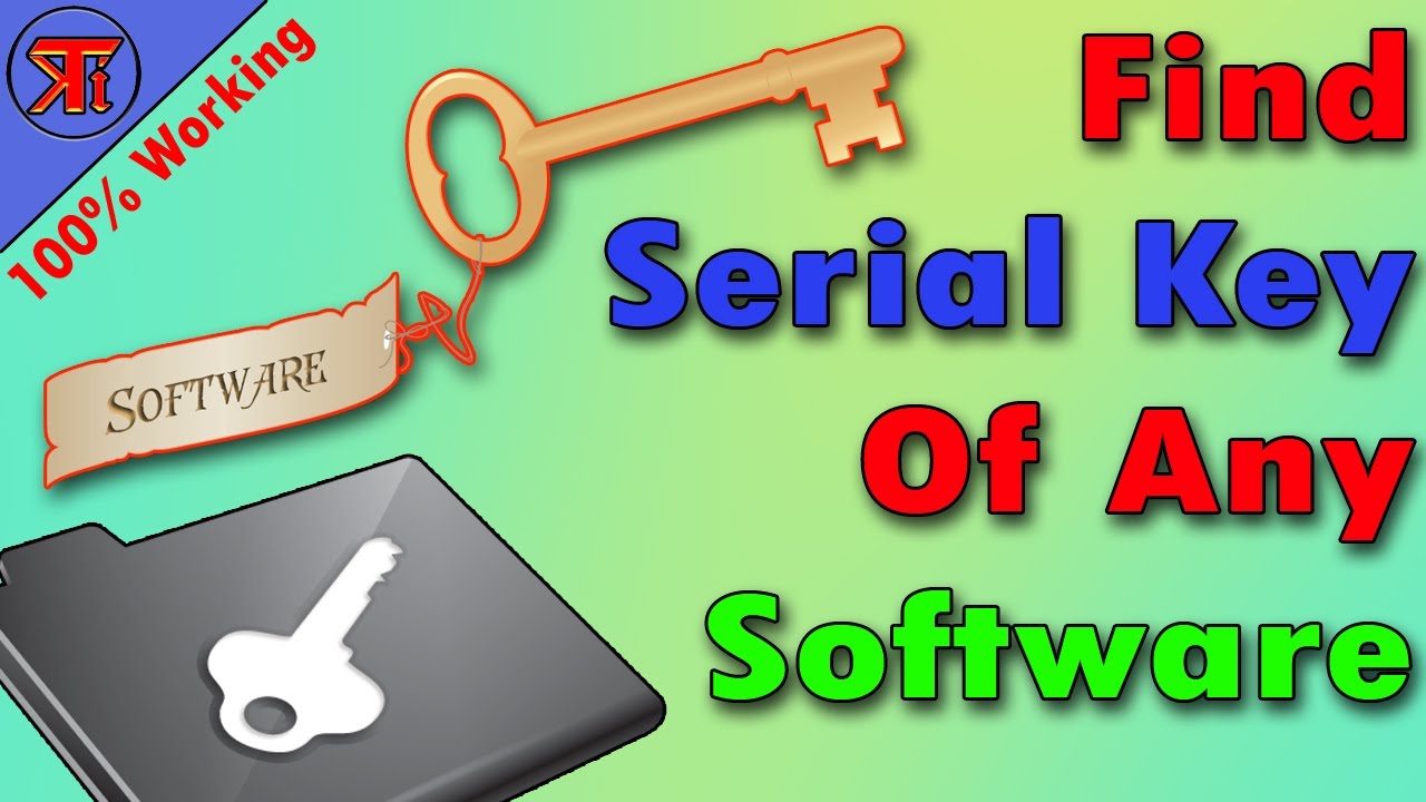 How To Get Any Software Serial Key