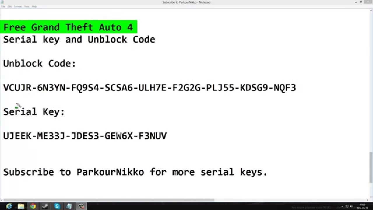 Serial Key Gta 5 Txt